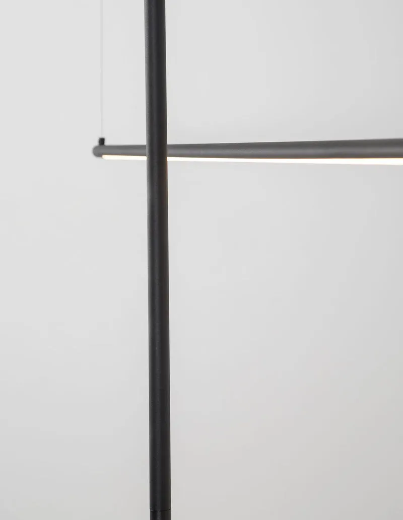 B-Ware Nova Luce Pendelleuchte Hängeleuchte ELETTRA LED Schwarz Warmweiß Aluminium 5 W
