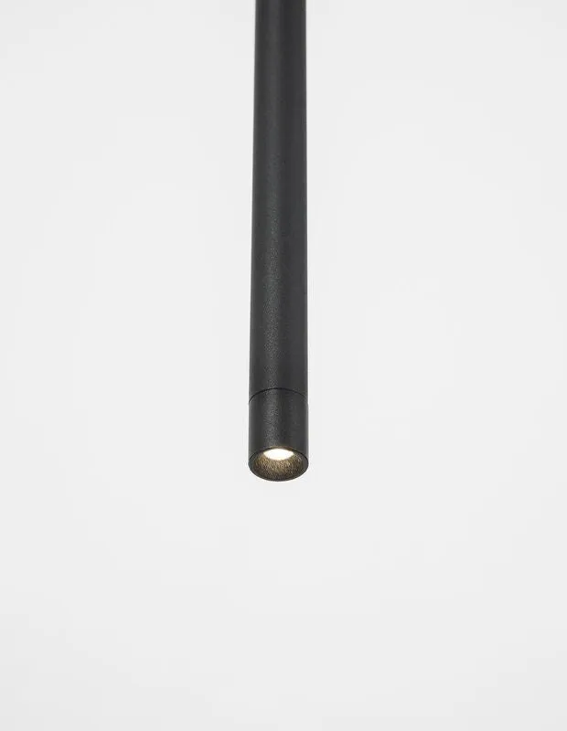 B-Ware Nova Luce Pendelleuchte Hängeleuchte ELETTRA LED Schwarz Warmweiß Aluminium 5 W