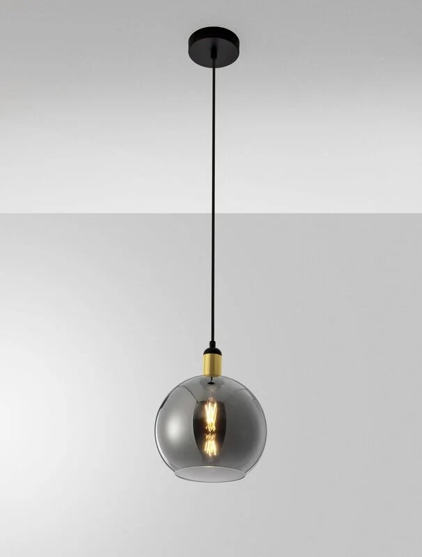 B-Ware Nova Luce Pendelleuchte Hängeleuchte MIRRO E27 LED Gold dimmbar 180x25 cm Lampe