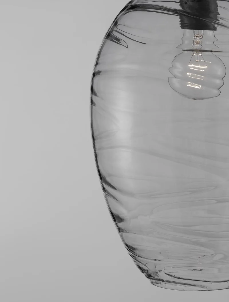 B-Ware Nova Luce Pendelleuchte Hängeleuchte Lampe EVLEEN E27 LED Schwarz dimmbar Ø 23cm