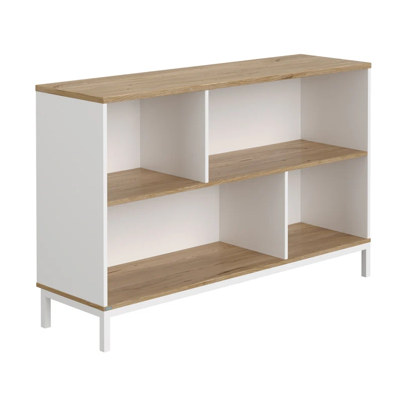 B-Ware PAIDI Sideboard Kommode Mattis Regal 4 offene Fächer Kinderzimmer weiß eiche