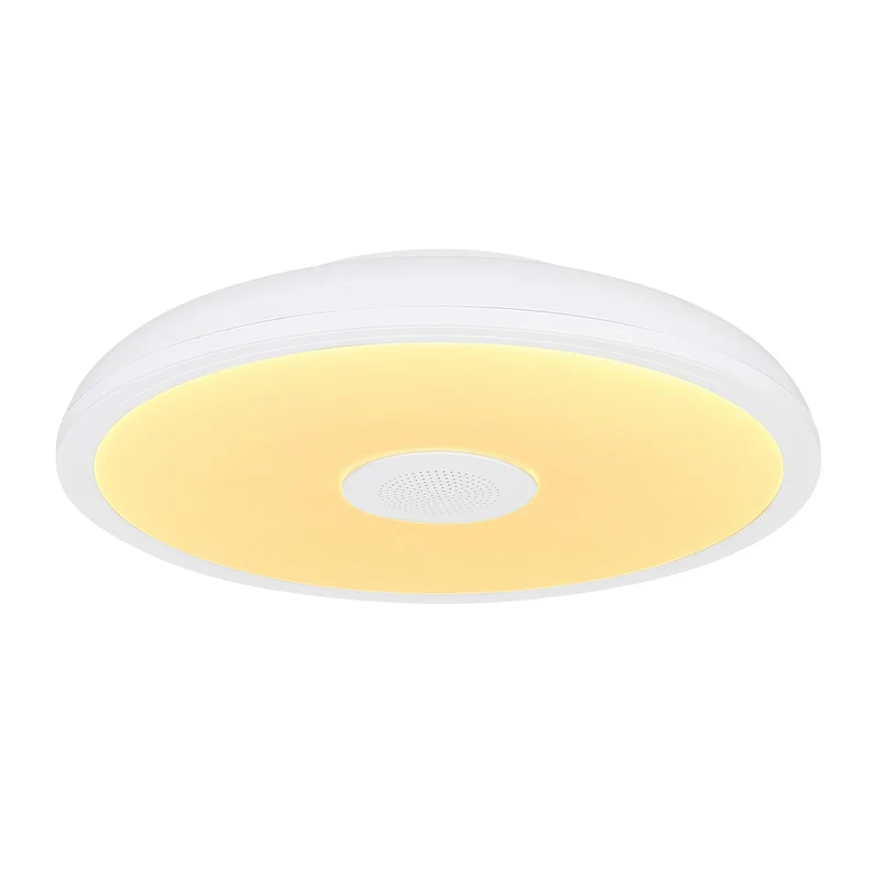 B-Ware Globo Deckenleuchte Lampe LED Lautsprecher RGBW weiß Fernbedienung Kunststoff