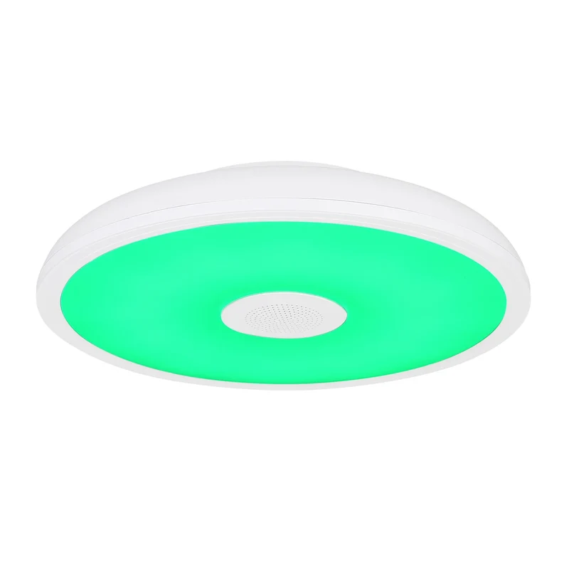 B-Ware Globo Deckenleuchte Lampe LED Lautsprecher RGBW weiß Fernbedienung Kunststoff