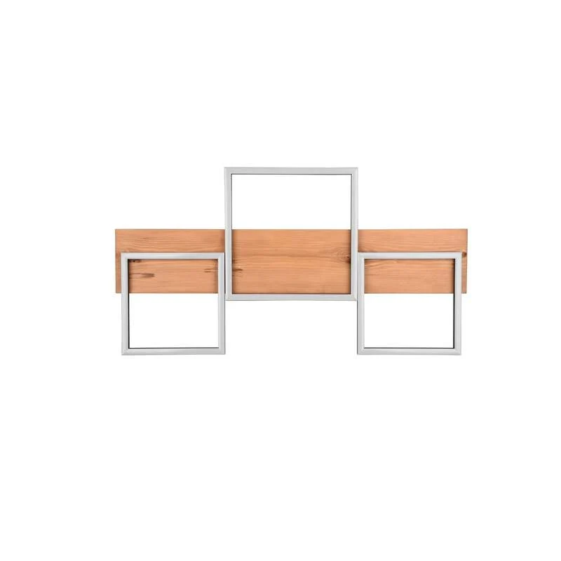 B-Ware TRIO LIGHTING Deckenleuchte LED-Deckenlampe Harper braun dimmbar Holz Metall