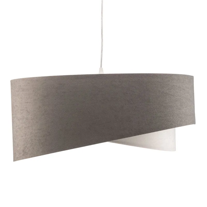 B-Ware Maco Design Pendellampe Hängelampe Vivien Lampe grau weiß silber dreifarbig