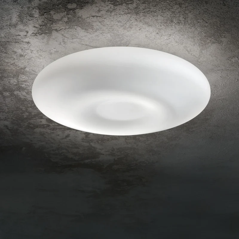 B-Ware Ideallux Wandleuchte Wandlampe Glory Opalglas weiß E27 LED rund Ø 60 cm Leuchte