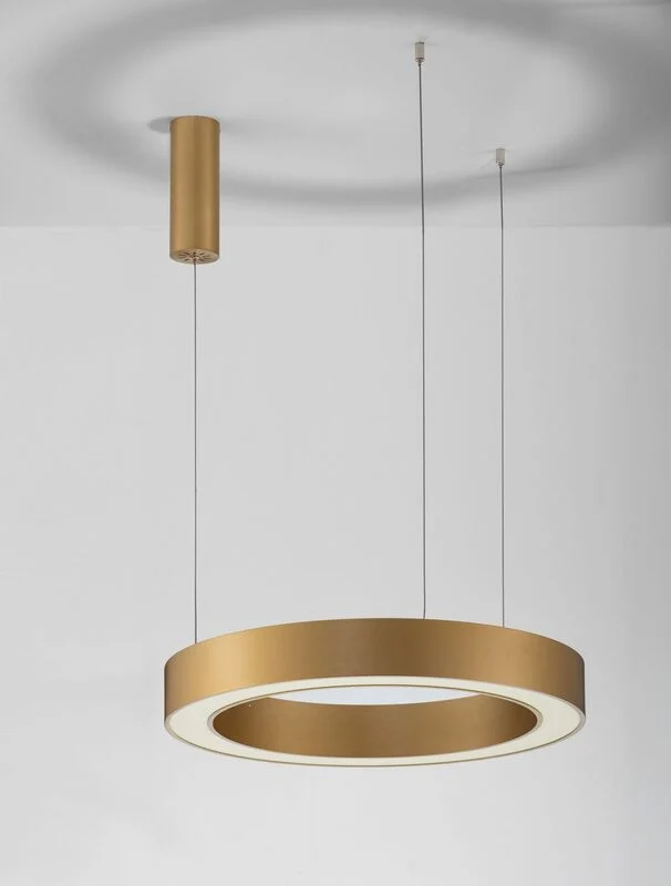 B-Ware Nova Luce Pendelleuchte Hängelampe MORBIDO LED Messing Dimmer CCT Tuya App 60cm