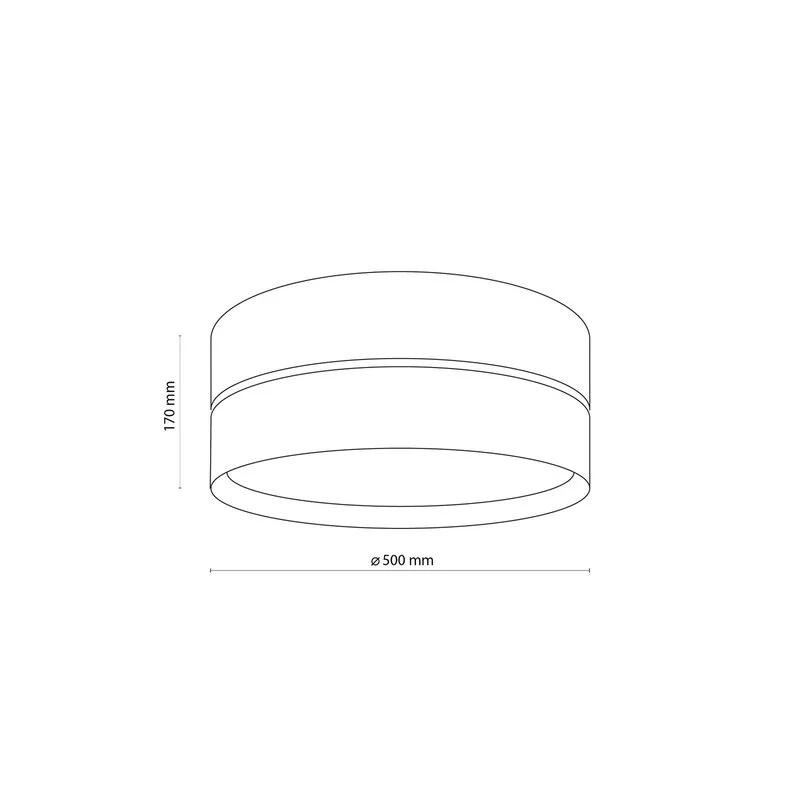 B-Ware Deckenleuchte Nicol Lampe Schwarz Holzoptik E27 LED 4-flammig Ø 50 cm Leuchte