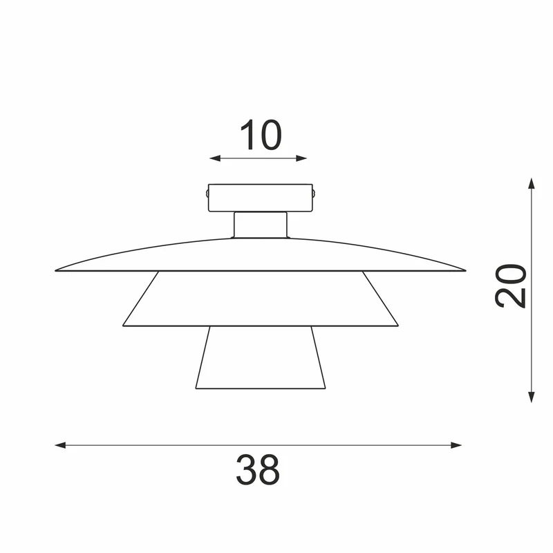 B-Ware Deckenleuchte Plato Lampe schwarz Stahl Ø 38 cm E27 LED Deckelampe Leuchte innen