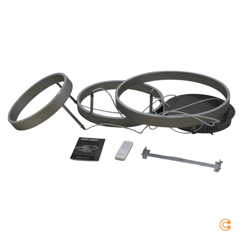 B-Ware Just Light LED-Deckenleuchte Leuchte LED 26 W Stahl Fernbedienung LILLUTI
