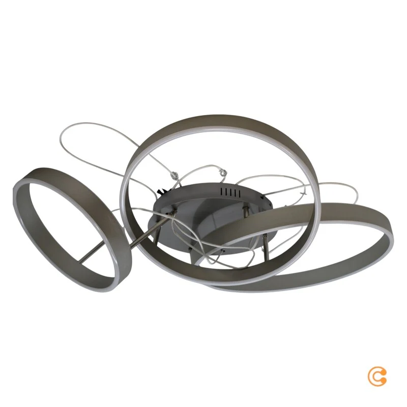 B-Ware Just Light LED-Deckenleuchte Leuchte LED 26 W Stahl Fernbedienung LILLUTI