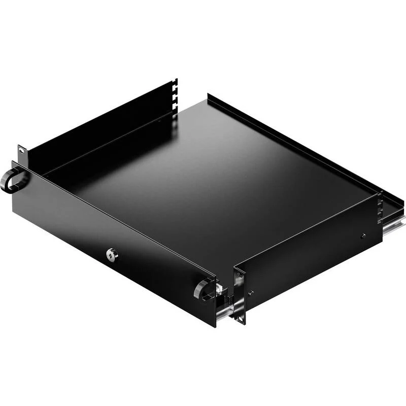B-Ware Rittal 5302205 19 Zoll Netzwerkschrank Schublade Rack Schublade 2 HE Grau