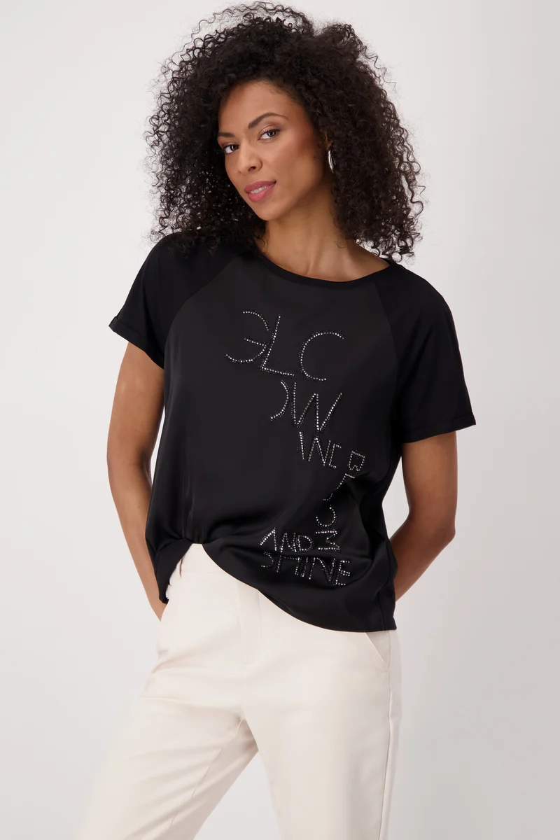 T-Shirt, schwarz