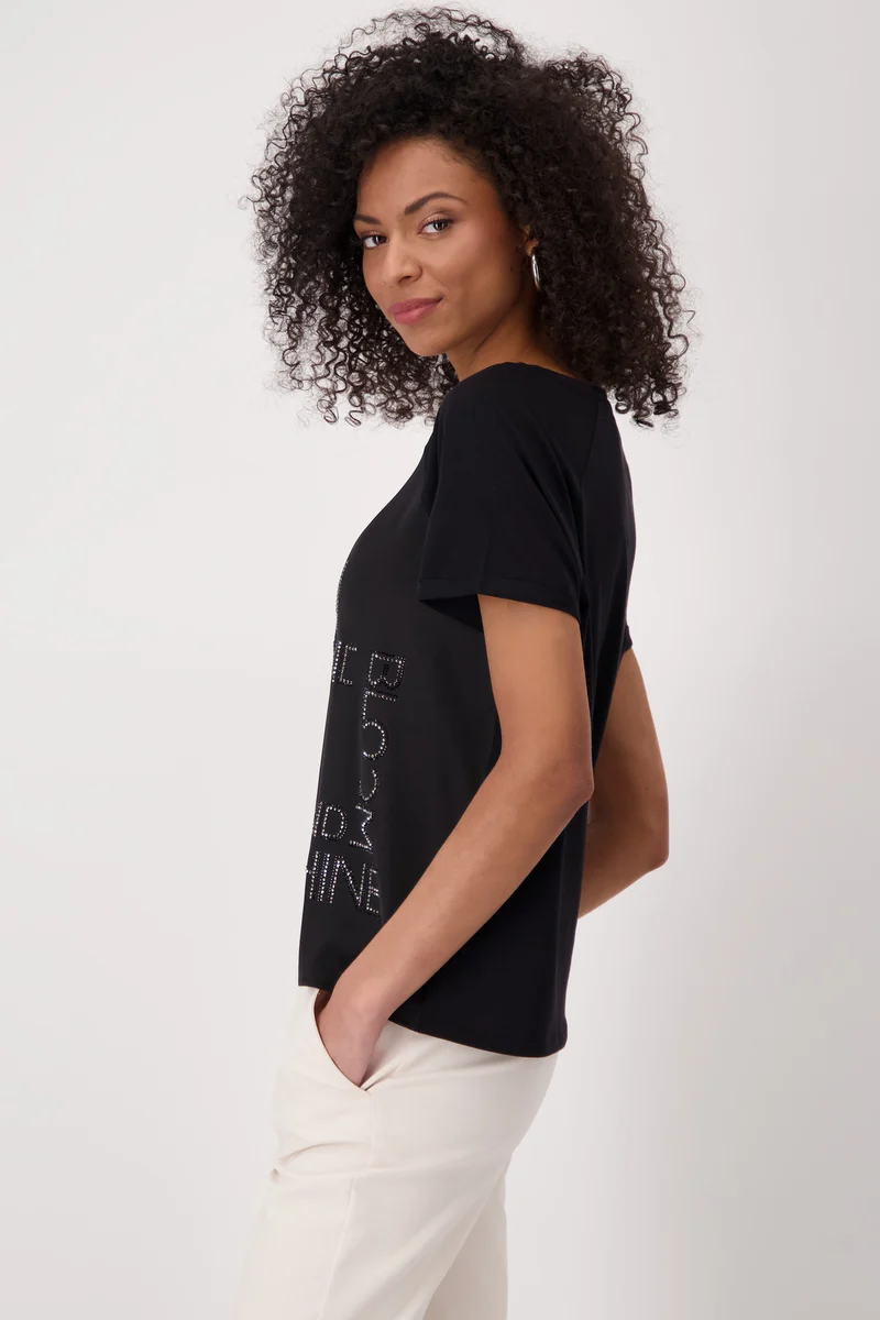 T-Shirt, schwarz