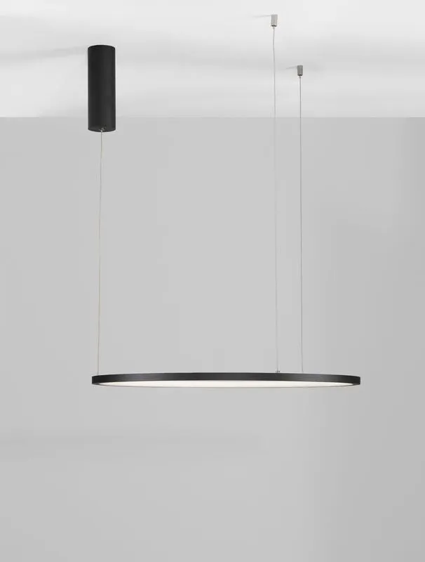 B-Ware Nova Luce Pendelleuchte Hängeleuchte LED TARQUIN Schwarz Warmweiß dimmbar 60 cm