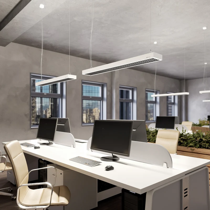 B-Ware Arcchio Susi LED Office-Pendellampe DALI Hängelampe Hängeleuchte Lampe Büro weiß