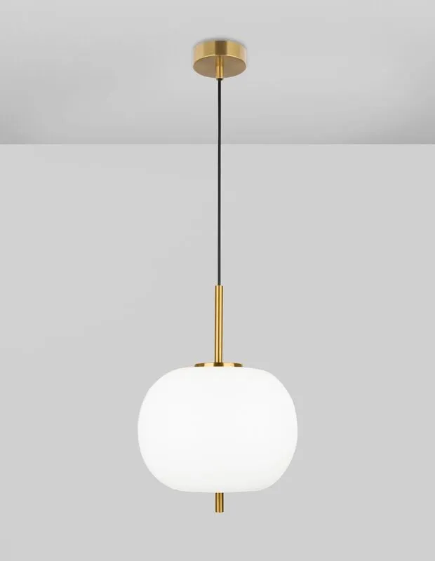 B-Ware Nova Luce Pendelleuchte Hängeleuchte LATO E27 LED Gold Glas Metall dimmbar 30 cm