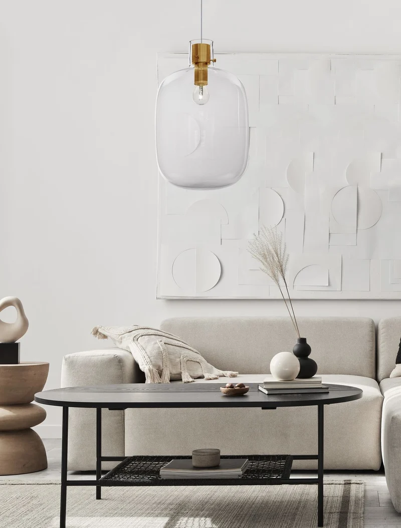 B-Ware Nova Luce Pendelleuchte Hängeleuchte CINZIA E27 LED Gold dimmbar Lampe Ø 30 cm