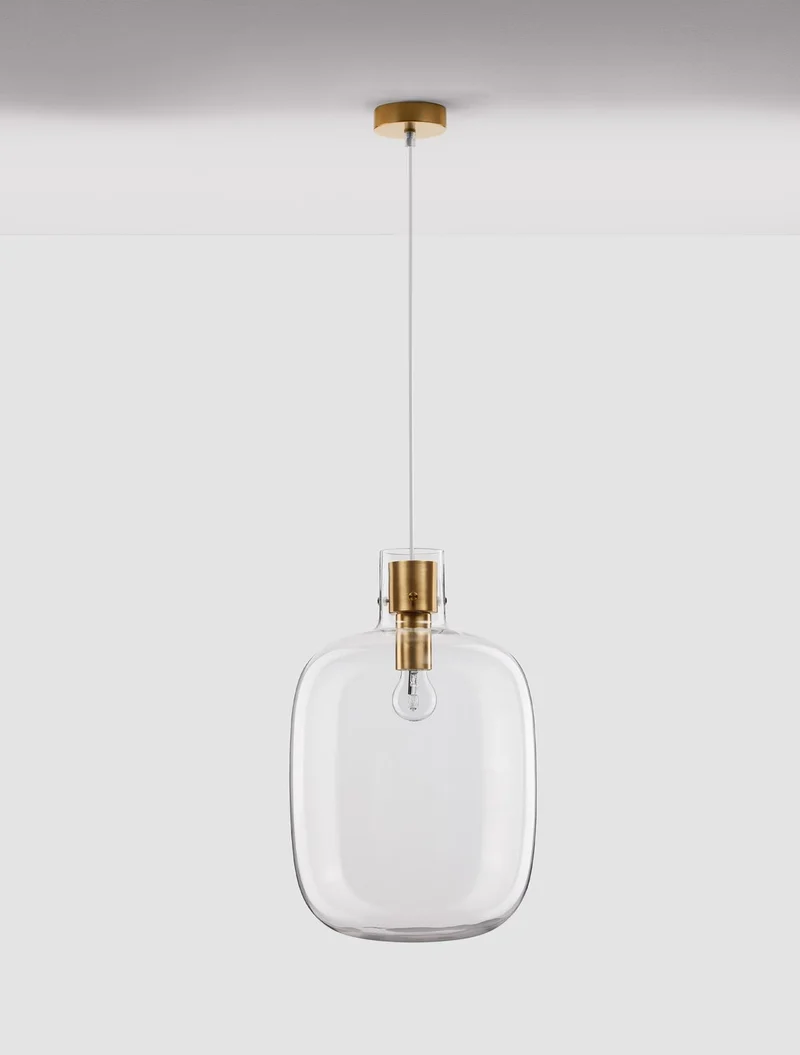 B-Ware Nova Luce Pendelleuchte Hängeleuchte CINZIA E27 LED Gold dimmbar Lampe Ø 30 cm