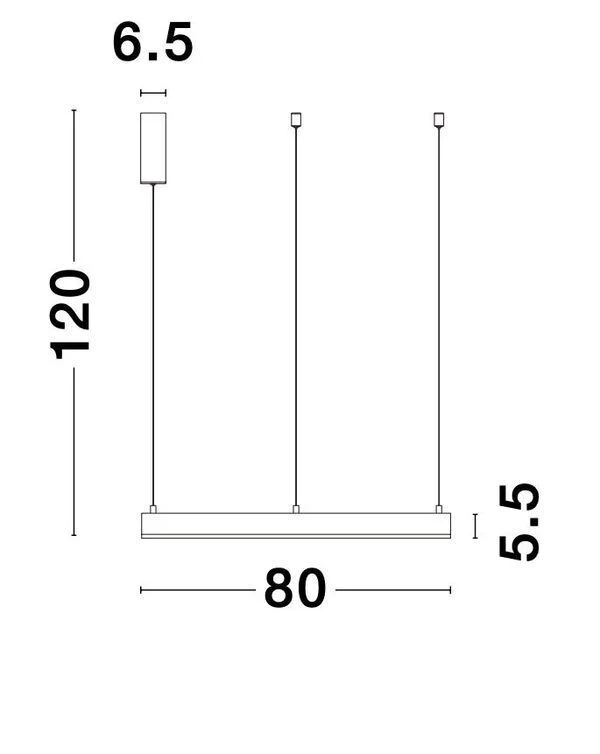 B-Ware Nova Luce Pendelleuchte Hängeleuchte MOTIF LED Warmweiß Messing dimmbar 200x80cm