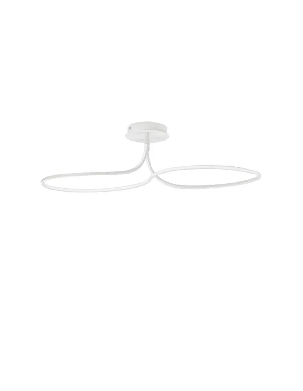 B-Ware Nova Luce Deckenleuchte Deckenlampe FUNGO LED Lampe Weiß Warmweiß Dimmbar 47 W