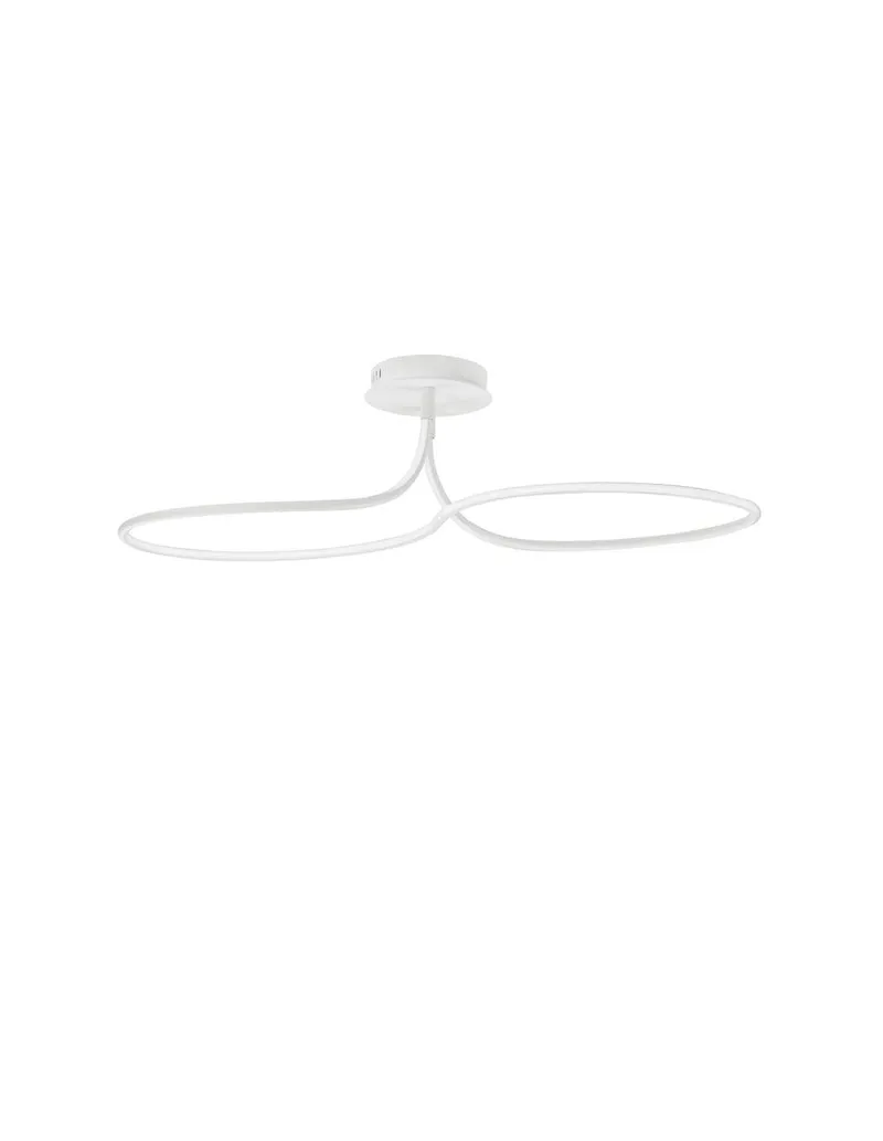 B-Ware Nova Luce Deckenleuchte Deckenlampe FUNGO LED Lampe Weiß Warmweiß Dimmbar 47 W