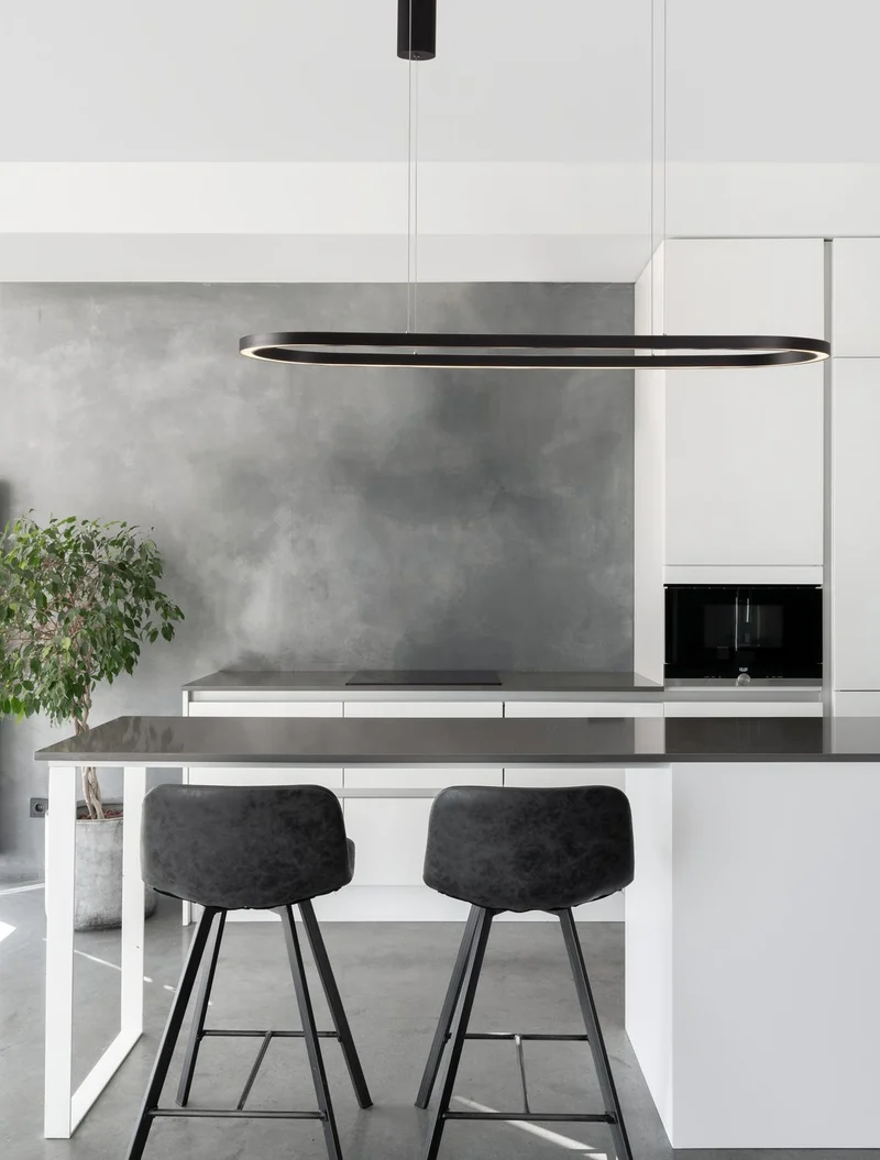 B-Ware Nova Luce Pendelleuchte Hängelampe CUPPE LED Schwarz Warmweiß dimmbar 120 cm 317