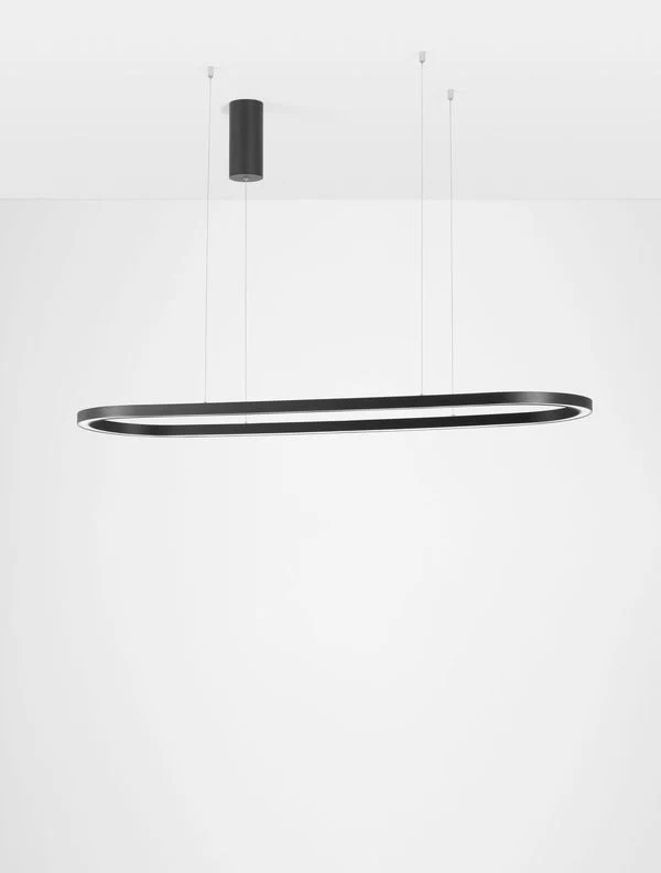 B-Ware Nova Luce Pendelleuchte Hängelampe CUPPE LED Schwarz Warmweiß dimmbar 120 cm 317