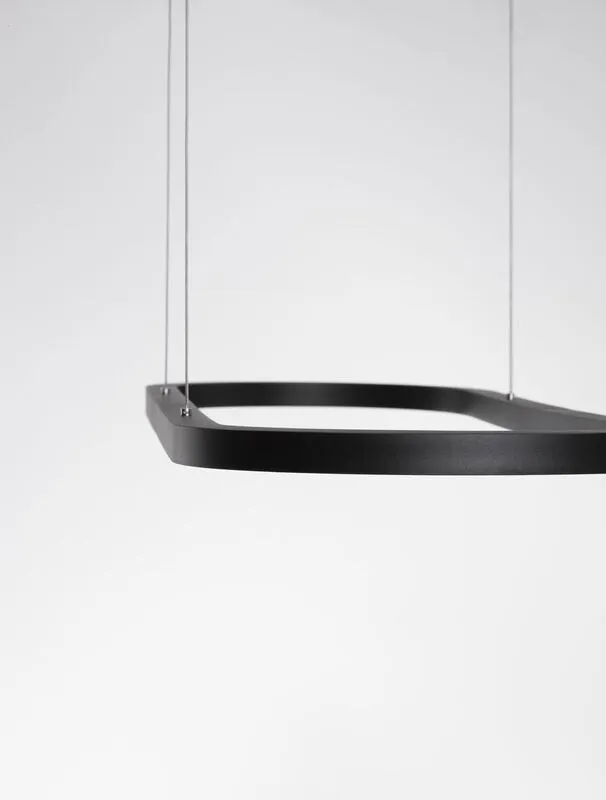 B-Ware Nova Luce Pendelleuchte Hängelampe CUPPE LED Schwarz Warmweiß dimmbar 120 cm 317