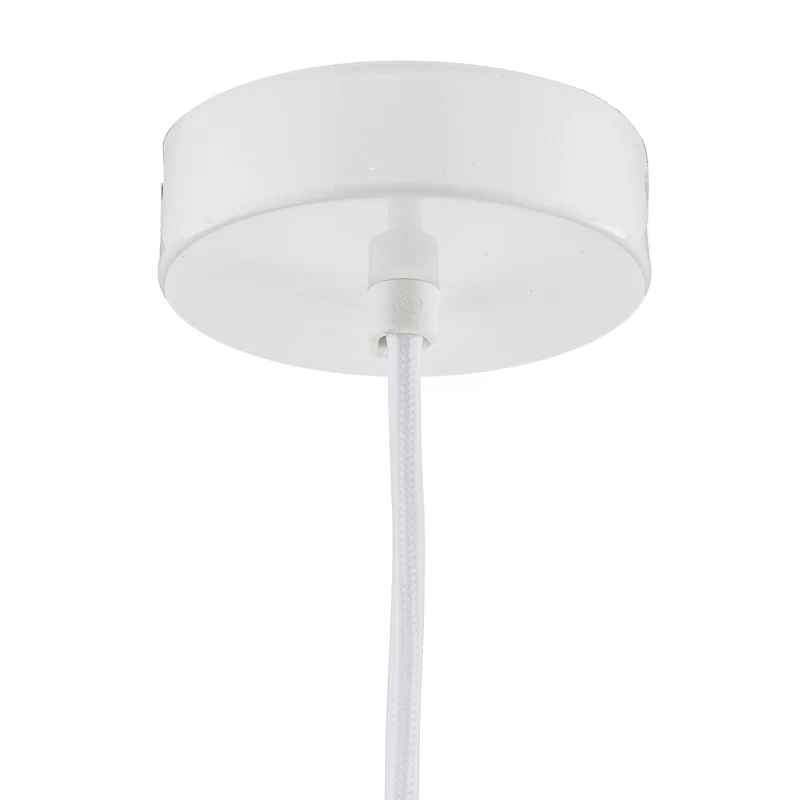B-Ware Forestier Pendellampe Hängeleuchte Bamboo XS weiß Bambus E27 LED Leuchte Ø 27 cm