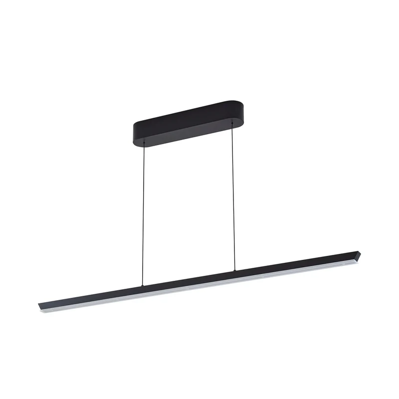 B-Ware Lucande Pendelleuchte Hängelampe LED Solvar schwarz dimmbar CCT Esszimmer 117 cm