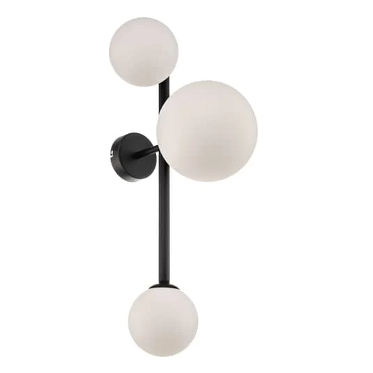 B-Ware Euluna Wandleuchte Dione Wandlampe Lampe Leuchte Wohnzimmer 3 flammig schwarz