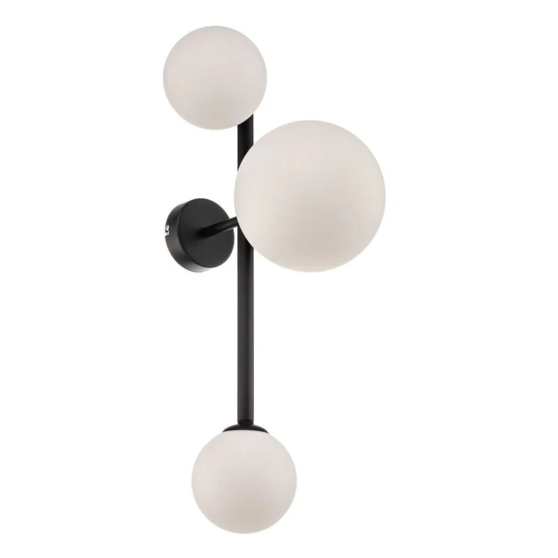 B-Ware Euluna Wandleuchte Dione Wandlampe Lampe Leuchte Wohnzimmer 3 flammig schwarz