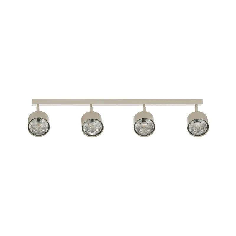 B-Ware Chloe Deckenspot Deckenleuchte Spot L90cm creme vierflammig verstellbar