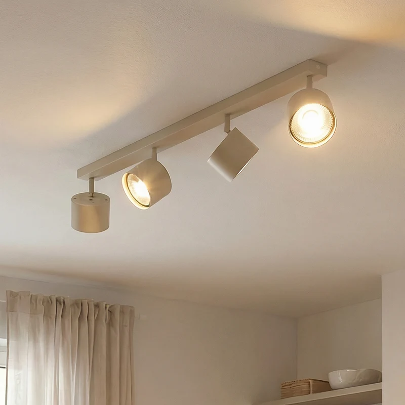 B-Ware Chloe Deckenspot Deckenleuchte Spot L90cm creme vierflammig verstellbar