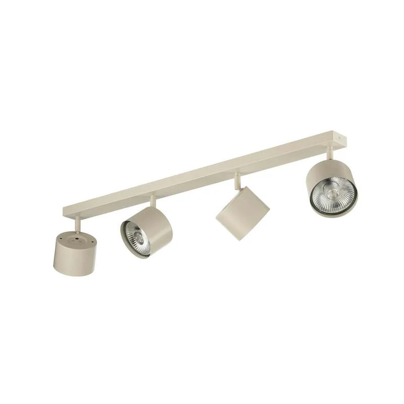 B-Ware Chloe Deckenspot Deckenleuchte Spot L90cm creme vierflammig verstellbar