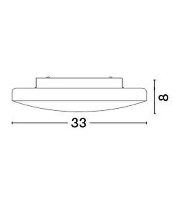 B-Ware Nova Luce Deckenleuchte Deckenlampe IVI Weiß E27 LED Lampe dimmbar 33 cm Leuchte