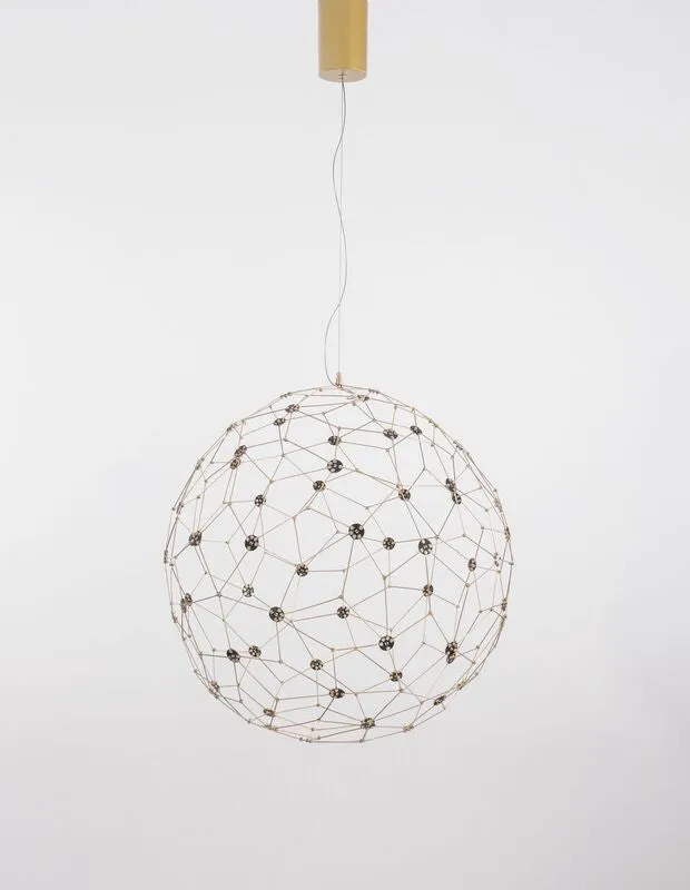 B-Ware Nova Luce Pendelleuchte Hängeleuchte LED SOLE Gold Warmweiß Metall 60 cm 21,6 W