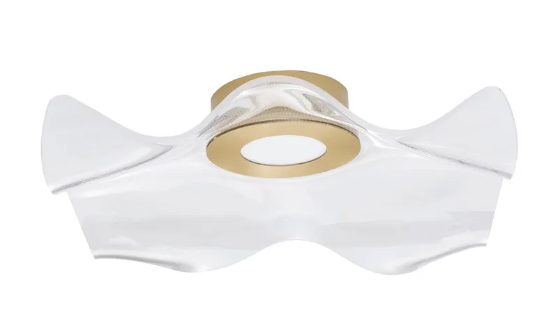 B-Ware Nova Luce Deckenleuchte Deckenlampe SIDERNO LED Gold Warmweiß 50 cm 31 W Lampe