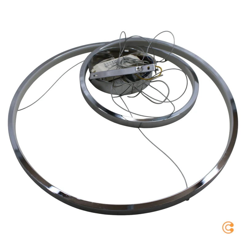 B-Ware Lucande Pendelleuchte Hängelampe LED silber Wohnzimmer Leuchte 50 cm 3000 K 30 W