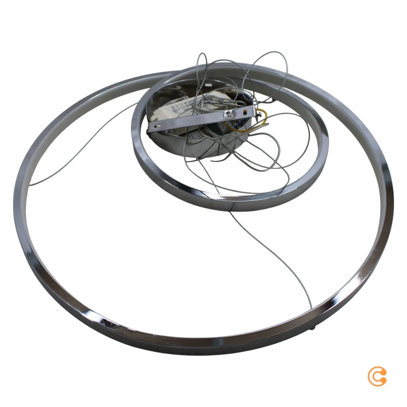 B-Ware Lucande Pendelleuchte Hängelampe LED silber Wohnzimmer Leuchte 50 cm 3000 K 30 W