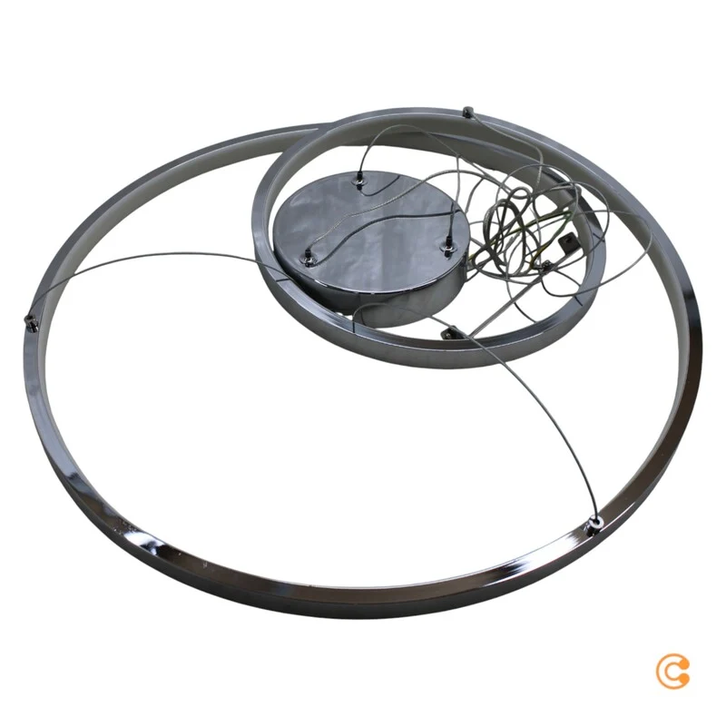B-Ware Lucande Pendelleuchte Hängelampe LED silber Wohnzimmer Leuchte 50 cm 3000 K 30 W
