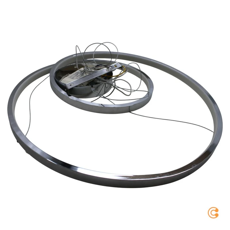 B-Ware Lucande Pendelleuchte Hängelampe LED silber Wohnzimmer Leuchte 50 cm 3000 K 30 W