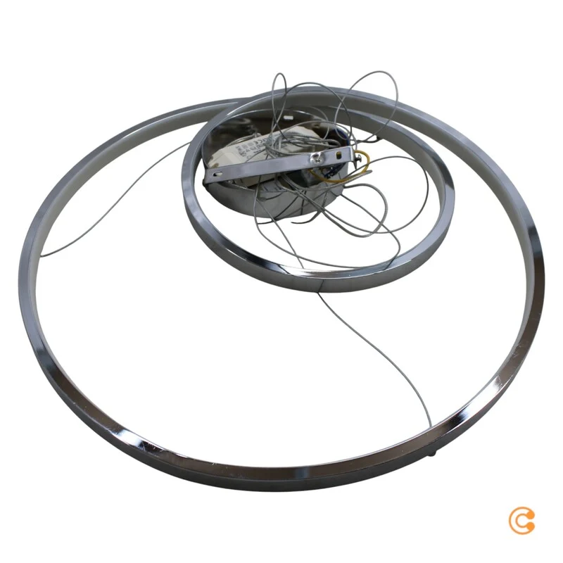 B-Ware Lucande Pendelleuchte Hängelampe LED silber Wohnzimmer Leuchte 50 cm 3000 K 30 W