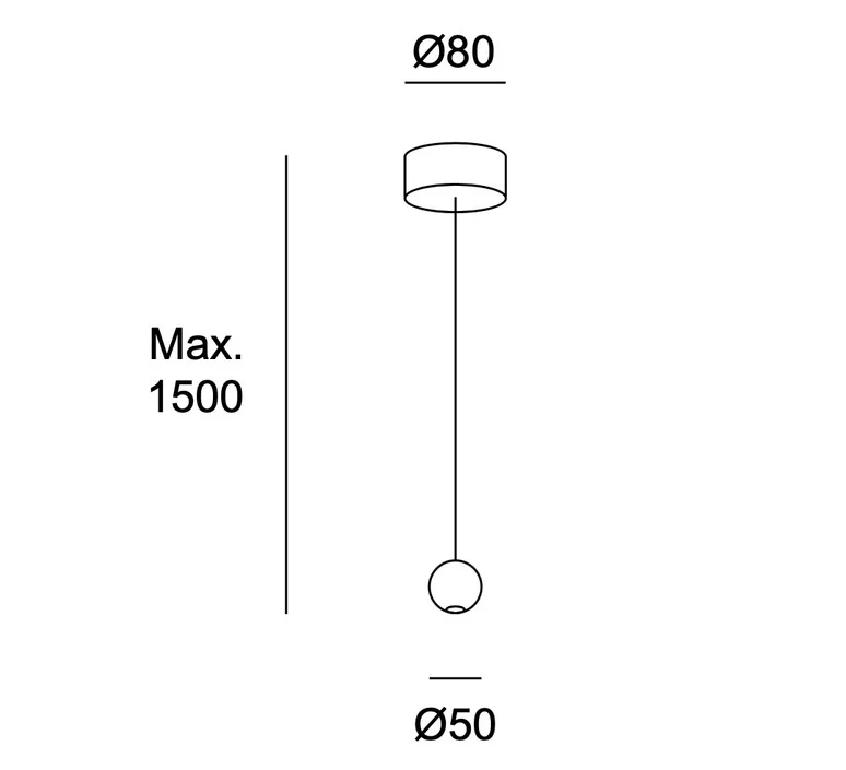 B-Ware LEDS-C4 Punto Single Surfaced Hängeleuchte weiß Hängeleuchte Deckenlampe Leuchte