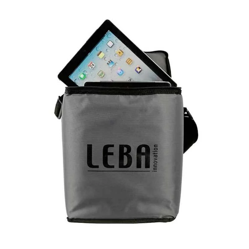 B-Ware LEBA Tablet Tasche Hülle NoteBag grau Universal bis 5 Tablets iPad Schultergurt