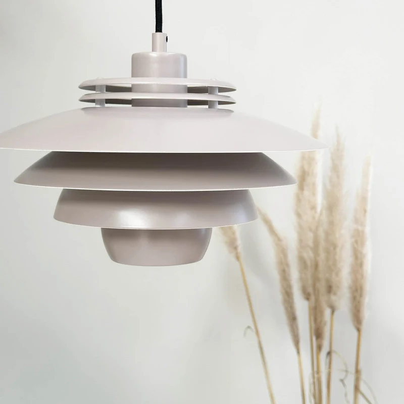B-Ware Dyberg Larsen Hängelampe Pendelleuchte Ejka Mini Deckenlampe Ø30cm Metall beige