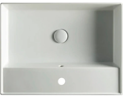 B-Ware Jungborn Waschtisch Waschbecken QUATTRO 61 x 46 cm Badezimmer Weiß Glänzend