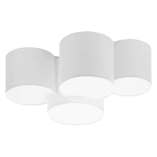 B-Ware Euluna Deckenlampe Mona vierflammig weiß Deckenlampe Deko-Deckenlicht E27