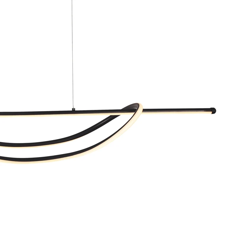 B-Ware Milagro Lighting Hängeleuchte Pendelleuchte LED Lampe schwarz Metall Ambar